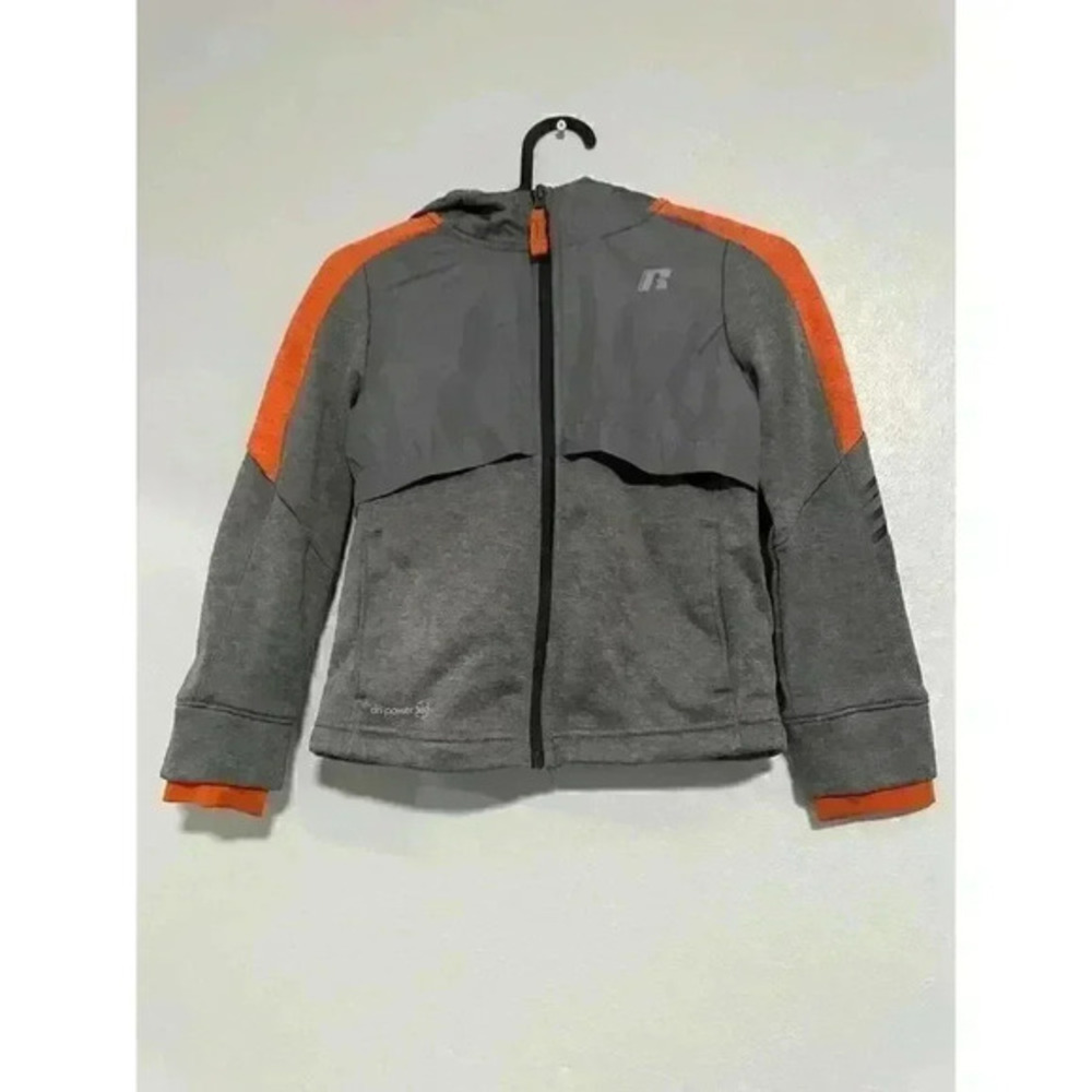 Russell Boys Active Woven Windbreaker Jacket Size S 6-7 Years Lightweight